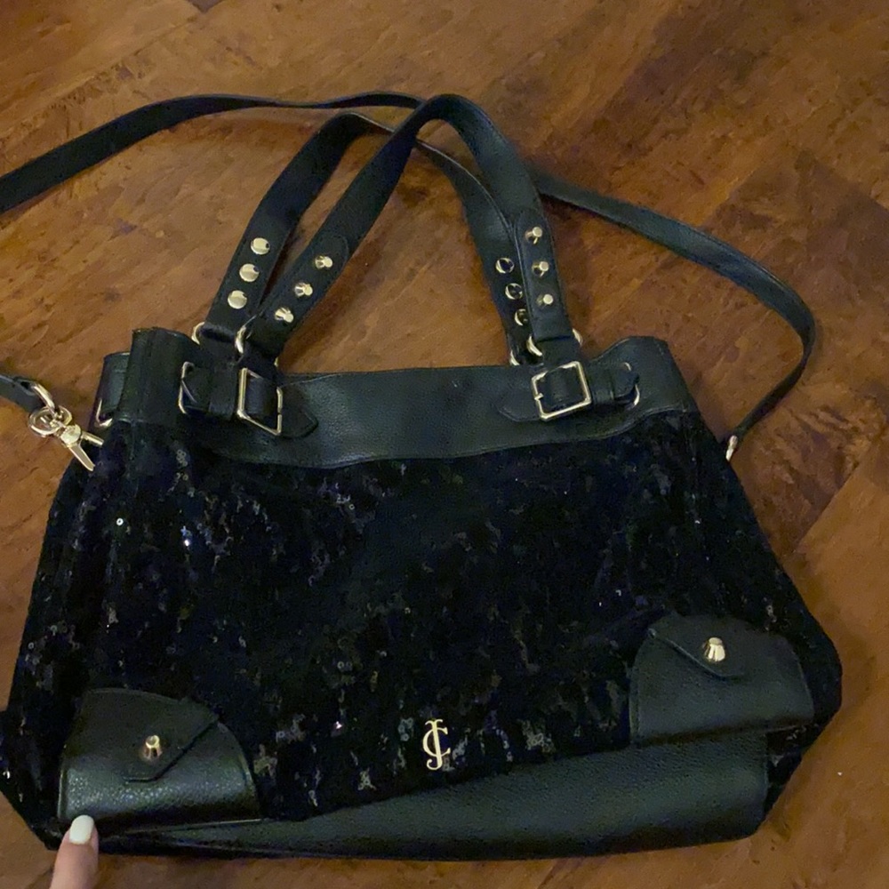 Juicy Couture Black Sequin Handbag